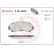 Jeu de plaquettes de frein, frein à disque P 68 067X Brembo, Vignette 4