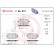 Jeu de plaquettes de frein, frein à disque P 68 073 Brembo, Vignette 4