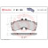 Jeu de plaquettes de frein, frein à disque P 83 180 Brembo