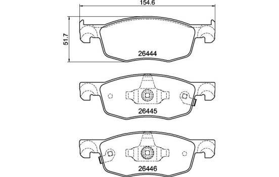 Jeu de plaquettes de frein, frein à disque P 83 185 Brembo, Image 4
