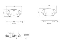 Jeu de plaquettes de frein, frein à disque P 85 186 Brembo