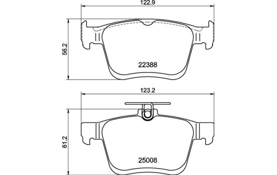 Jeu de plaquettes de frein, frein à disque P 85 191 Brembo, Image 4