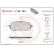 Jeu de plaquettes de frein, frein à disque P 85 194 Brembo, Vignette 3