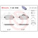 Jeu de plaquettes de frein, frein à disque P 86 033E Brembo, Vignette 4