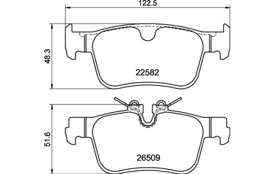 Jeu de plaquettes de frein, frein à disque P 86 035 Brembo, Image 3