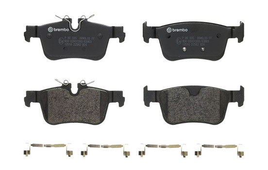 Jeu de plaquettes de frein, frein à disque P 86 035 Brembo, Image 4