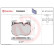 Jeu de plaquettes de frein, frein à disque P06096NX Brembo, Vignette 2