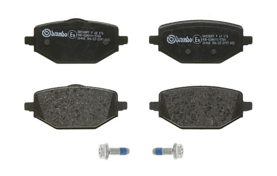 Jeu de plaquettes de frein, frein à disque P68076 Brembo, Image 3