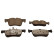 Jeu de plaquettes de frein, frein à disque QP9166C Quaro