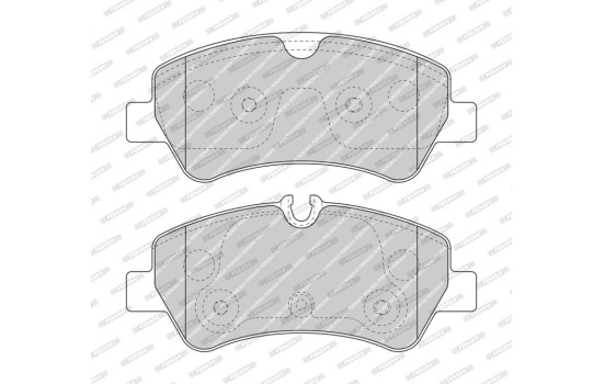 jeu de plaquettes de frein FVR5075 Ferodo, Image 2