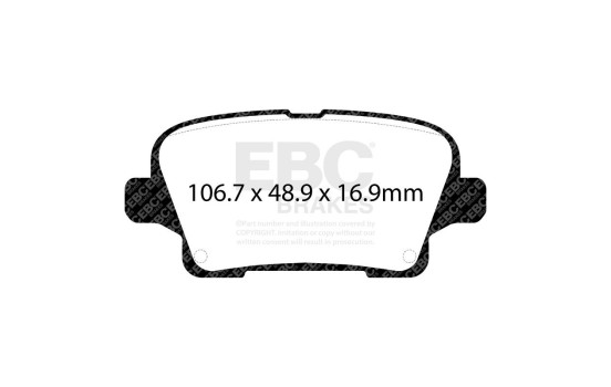 Jeu de plaquettes de frein Greenstuff DP23125 EBC, Image 3