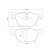 Jeu de plaquettes de frein haute performance 07.B314.96 Brembo, Vignette 2