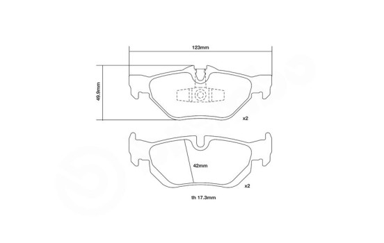Jeu de plaquettes de frein haute performance 07.B315.50 Brembo, Image 3