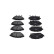 Jeu de plaquettes de frein KBP-10111 Kavo parts, Vignette 3