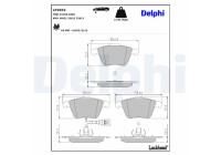JEU DE PLAQUETTES DE FREIN LP2032 Delphi