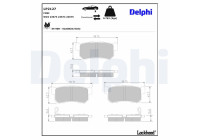 JEU DE PLAQUETTES DE FREIN LP2127 Delphi