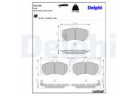 JEU DE PLAQUETTES DE FREIN LP2150 Delphi
