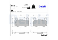 JEU DE PLAQUETTES DE FREIN LP2235 Delphi