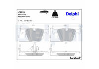 JEU DE PLAQUETTES DE FREIN LP2256 Delphi