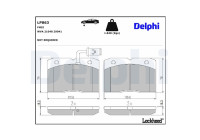JEU DE PLAQUETTES DE FREIN LP863 Delphi