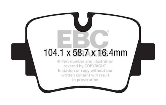 Jeu de plaquettes de frein Redstuff DP32190C EBC, Image 3