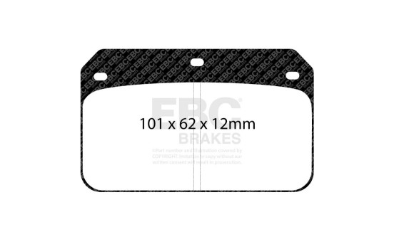 Jeu de plaquettes de frein Yellowstuff DP4001R EBC, Image 3