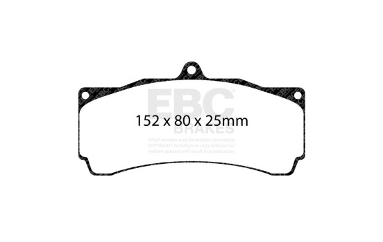 Jeu de plaquettes de frein Yellowstuff DP4009R EBC, Image 3