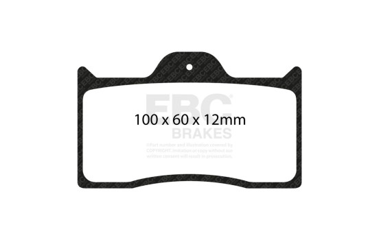 Jeu de plaquettes de frein Yellowstuff DP4038R EBC, Image 3