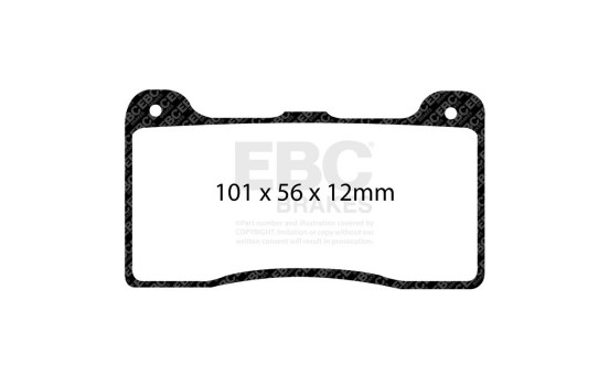 Jeu de plaquettes de frein Yellowstuff DP40392R EBC, Image 3