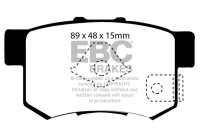 Jeu de plaquettes de frein Yellowstuff DP411932R EBC