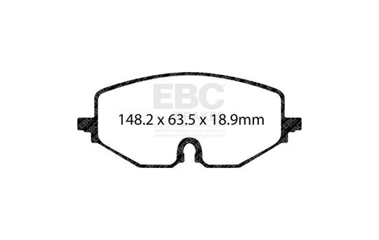 Jeu de plaquettes de frein Yellowstuff DP42439R EBC, Image 3