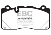 Jeu de plaquettes de frein Yellowstuff DP43050R EBC
