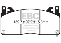 Jeu de plaquettes de frein Yellowstuff DP43055R EBC