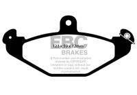 Jeu de plaquettes de frein Yellowstuff DP48852R EBC