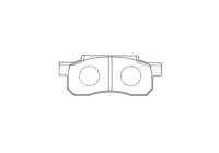 Kavo parts Pièces Plaquette de frein KBP-2059
