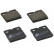 Kit de plaquettes de frein, disque de frein de stationnement 37467 ABS