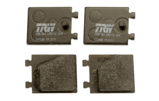 Kit de plaquettes de frein, disque de frein de stationnement GDB563 TRW