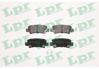 Kit de plaquettes de frein, frein à disque 05P1068 Lpr