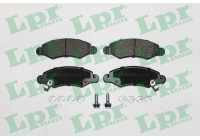 Kit de plaquettes de frein, frein à disque 05P1280 Lpr