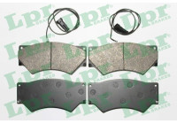 Kit de plaquettes de frein, frein à disque 05P1651 Lpr