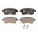 Kit de plaquettes de frein, frein à disque 13.0460-2757.2 ATE