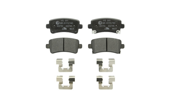 Kit de plaquettes de frein, frein à disque 13.0460-2758.2 ATE