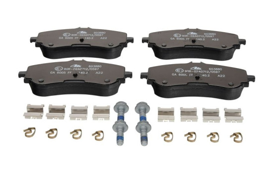 Kit de plaquettes de frein, frein à disque 13.0460-3880.2 ATE, Image 2
