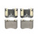 Kit de plaquettes de frein, frein à disque 13.0460-4870.2 ATE