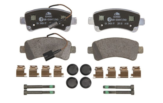 Kit de plaquettes de frein, frein à disque 13.0460-4890.2 ATE