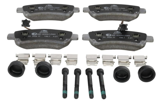 Kit de plaquettes de frein, frein à disque 13.0460-4890.2 ATE, Image 3