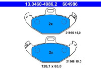 Kit de plaquettes de frein, frein à disque 13.0460-4986.2 ATE