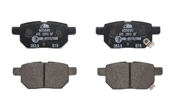 Kit de plaquettes de frein, frein à disque 13.0460-5690.2 ATE
