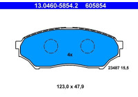 Kit de plaquettes de frein, frein à disque 13.0460-5854.2 ATE
