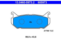 Kit de plaquettes de frein, frein à disque 13.0460-5973.2 ATE